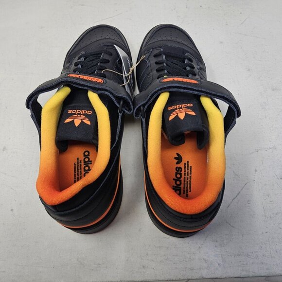 adidas Originals Men's Forum Low Classic Shoes Orange Black FZ5891 Size 10 - Picture 6 of 10